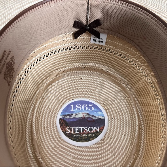 Incredible Stetson 1865 Straw Boater Hat - Picture 4 of 5